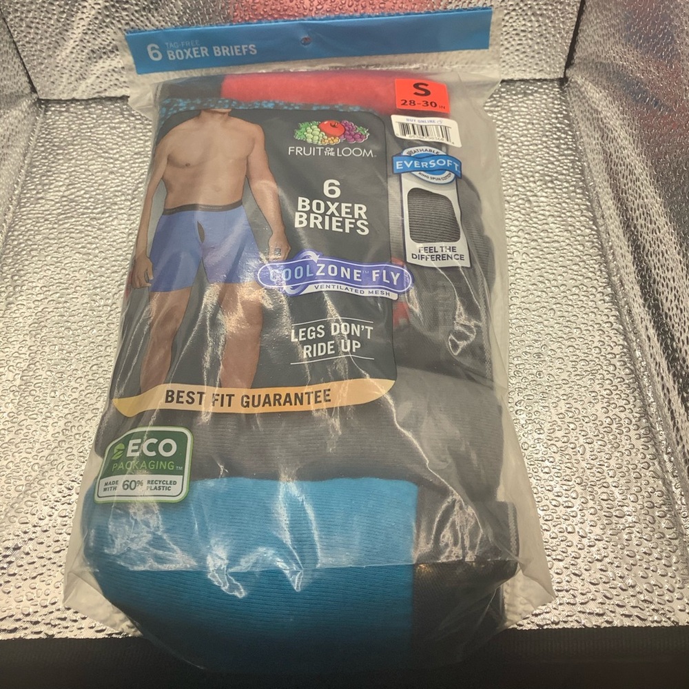 Brand new in package Fruit of Loom men’s boxer briefs